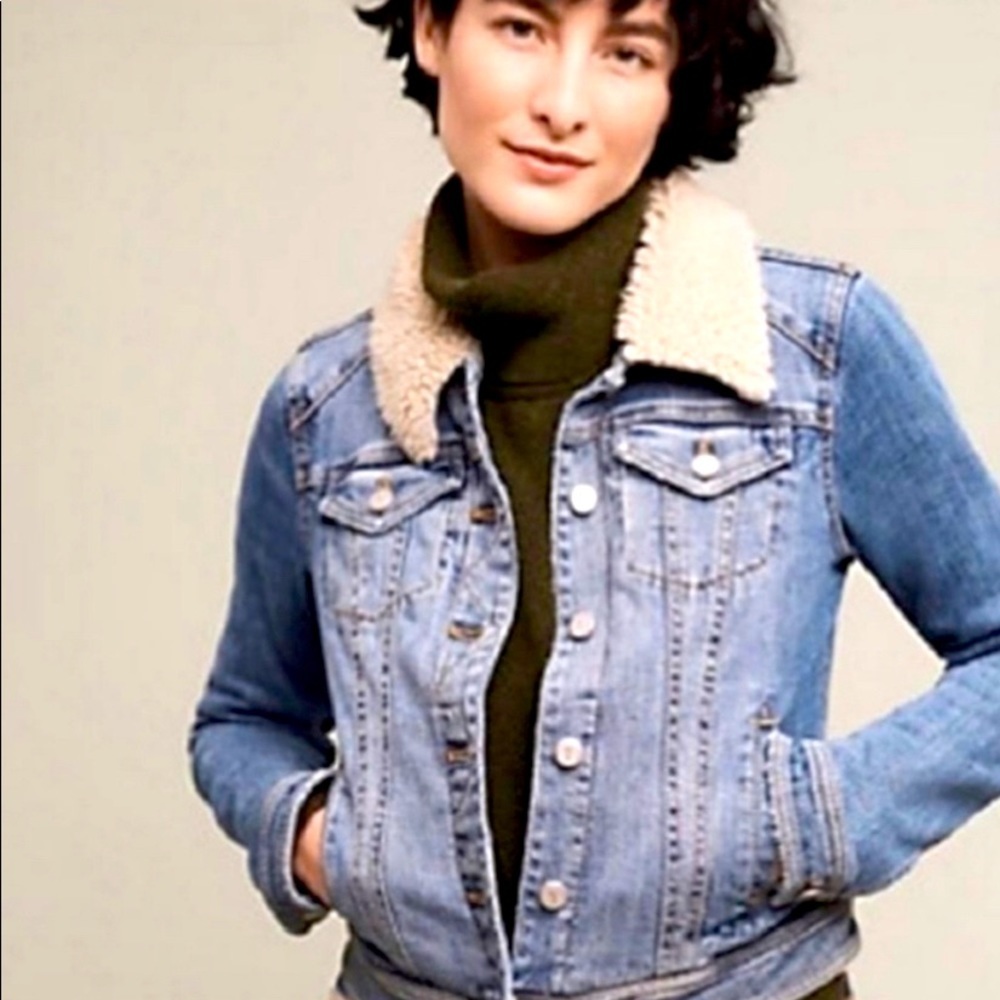 SALE Pilcro and the Letterpress Anthropologie Jean Jacket Size XS